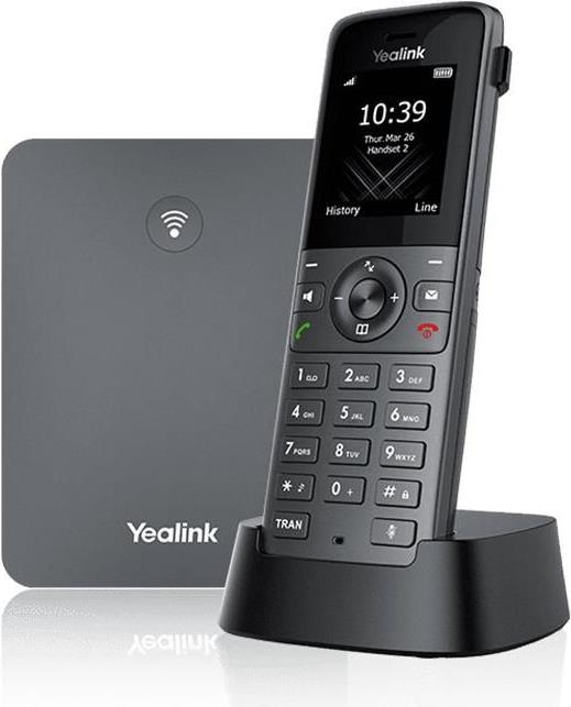 Yealink W73p - Schnurloses VoiP-Telefon Mit Rufnummernanzeige - Dect - Dreiweg Anruffunktion - Sip, Sip V2, RtcP-Xr, VQ-Rtcpxr - Classic Gray, Space-