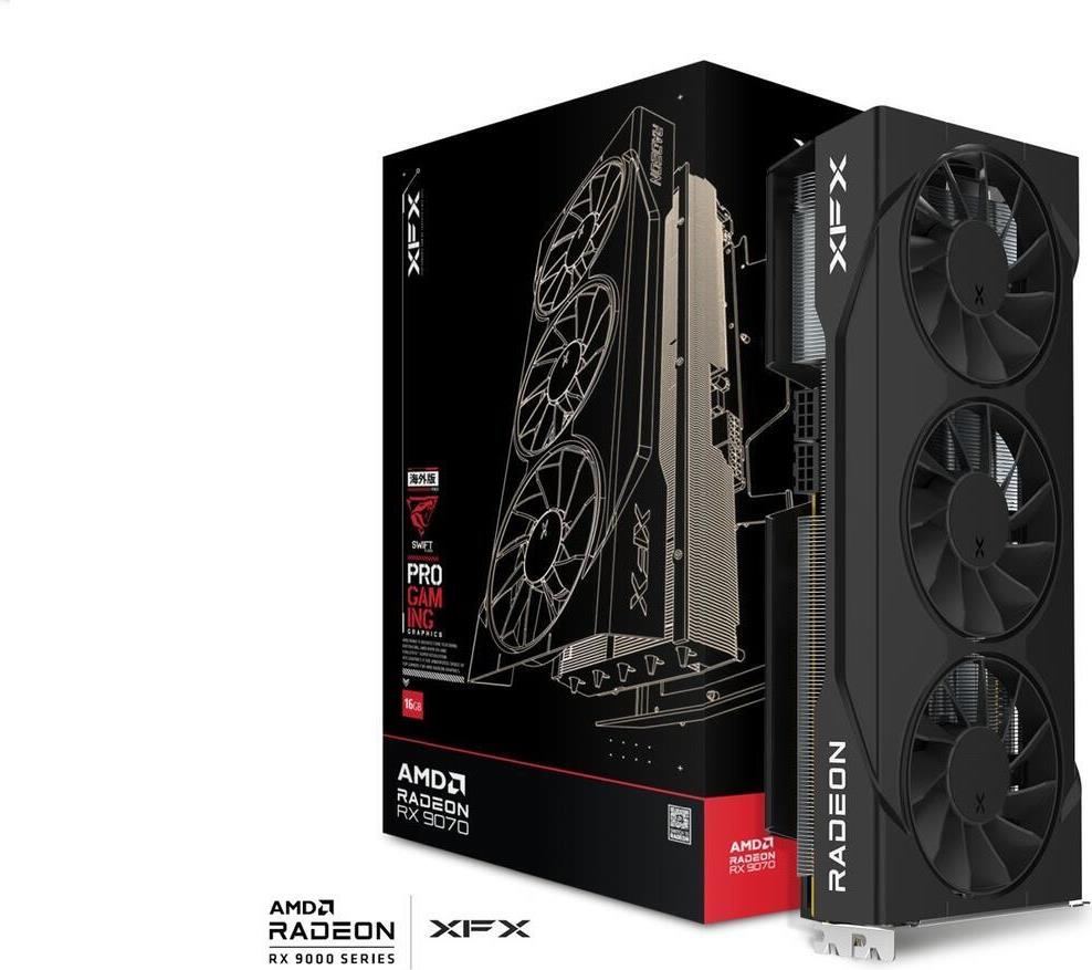 Xfx Rx 9070 Swift Triple Fan 16gb Oc Gddr6 Retail (rX-97swft3b7)