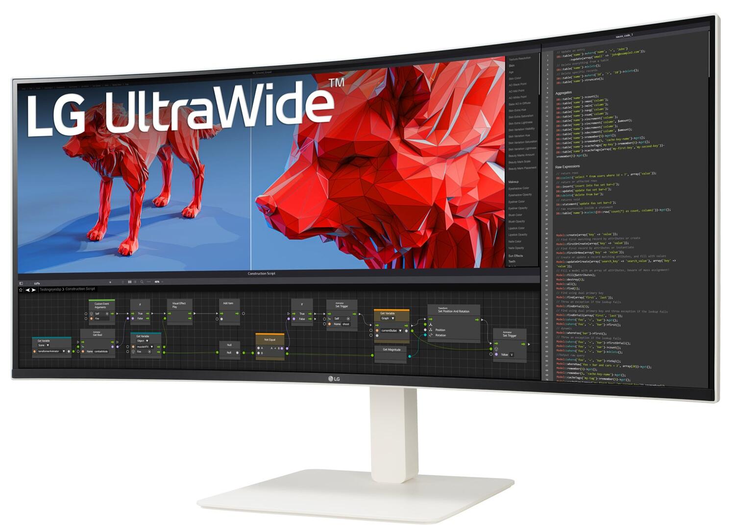 Lg Ultrawide 38br85qC-W Monitor 95,29cm (37,5 Zoll) - Qhd+, Ips, 1ms, 144hz, Hdmi, Displayport, UsB-Hub, Ethernet [energieklasse F] (38br85qC-W.aeu)