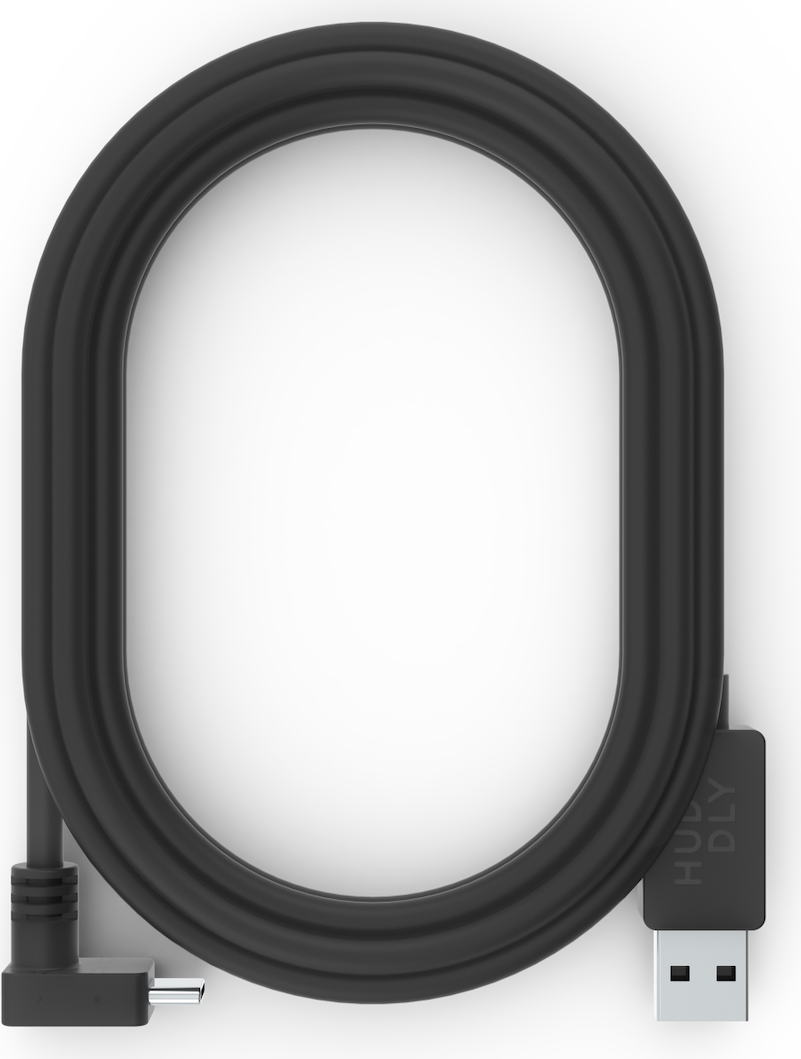 Huddly - UsB-Kabel - Usb Typ A (m) Zu 24 Pin UsB-C (m) Gewinkelt - Usb 3,1 Gen 1 - 5,0m - Schwarz (7090043790368)