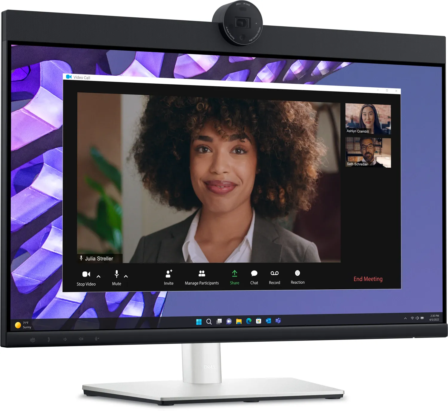 Dell 24 Video Conferencing Monitor P2424heb - LeD-Monitor - 61 Cm (24") (23.8" Sichtbar) - 1920 X 1080 Full Hd (1080p) @ 60 Hz - Ips - 250 Cd/m² - 10