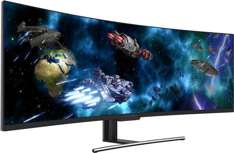 LC-Power LC-M49-DfhD-144-C-Q Led Display 124,5 Cm (49" ) 3840 X 1080 Pixel Ultrawide Full Hd Qled Schwarz (lC-M49-DfhD-144-C-q)