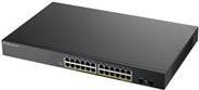 Zyxel Gs1900-24hpv2 - Switch - Smart - 24 X 10/100/1000 (poe) + 2 X 10/100/1000 - An Rack Montierbar, Wandmontierbar - Poe (170 W) (gs190024hpv2-Eu01