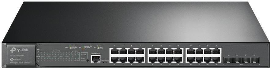TP-Link Sg3400 Jetstream Rackmount Gigabit Managed Switch, 24x RJ-45, 4x Sfp+, 384w Poe+ (sg3428xmp)