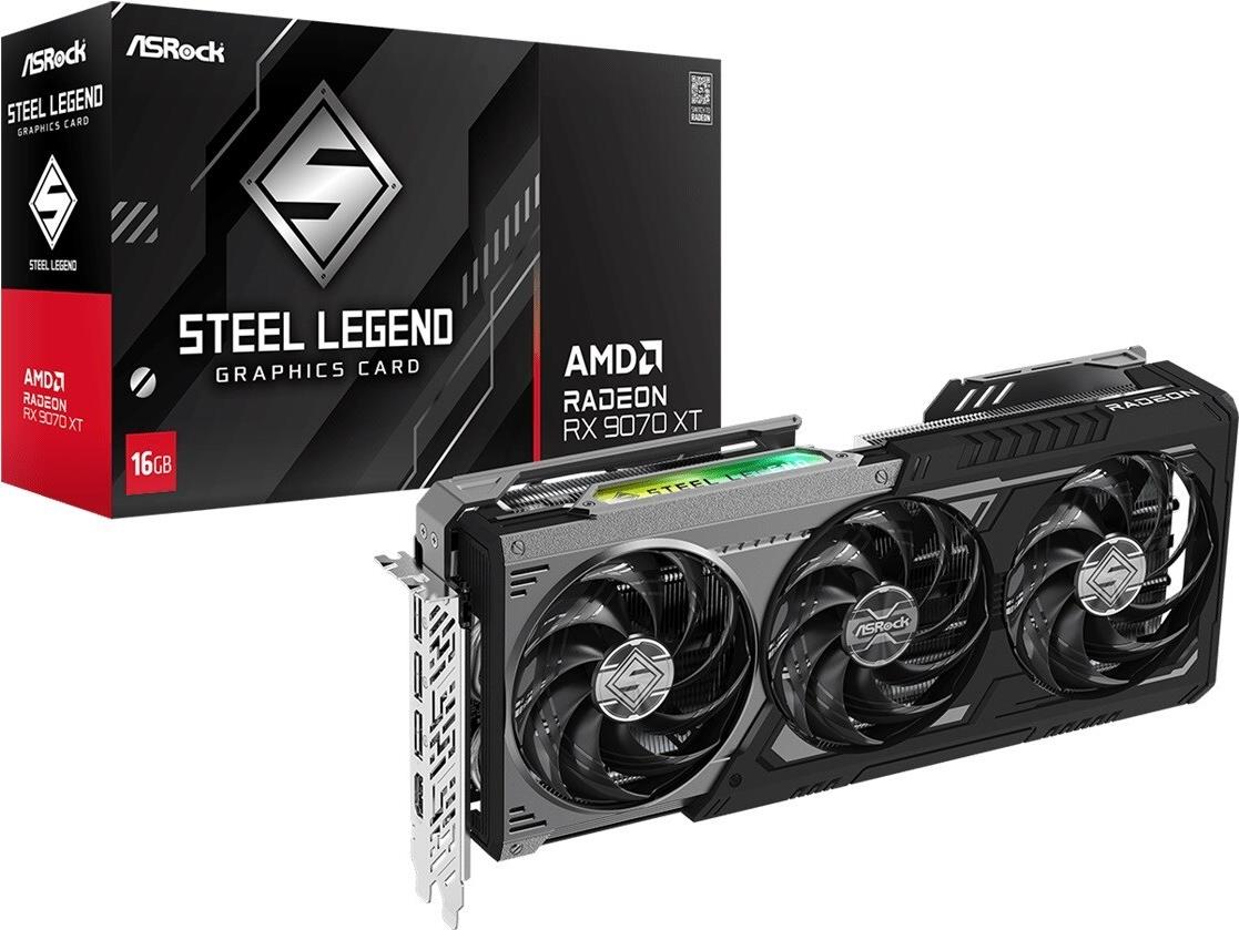 Asrock Rx9070xt Sld 16g 16gb Ddr6 Hdmi/3xdp (90-Ga5vzZ-00uanf)