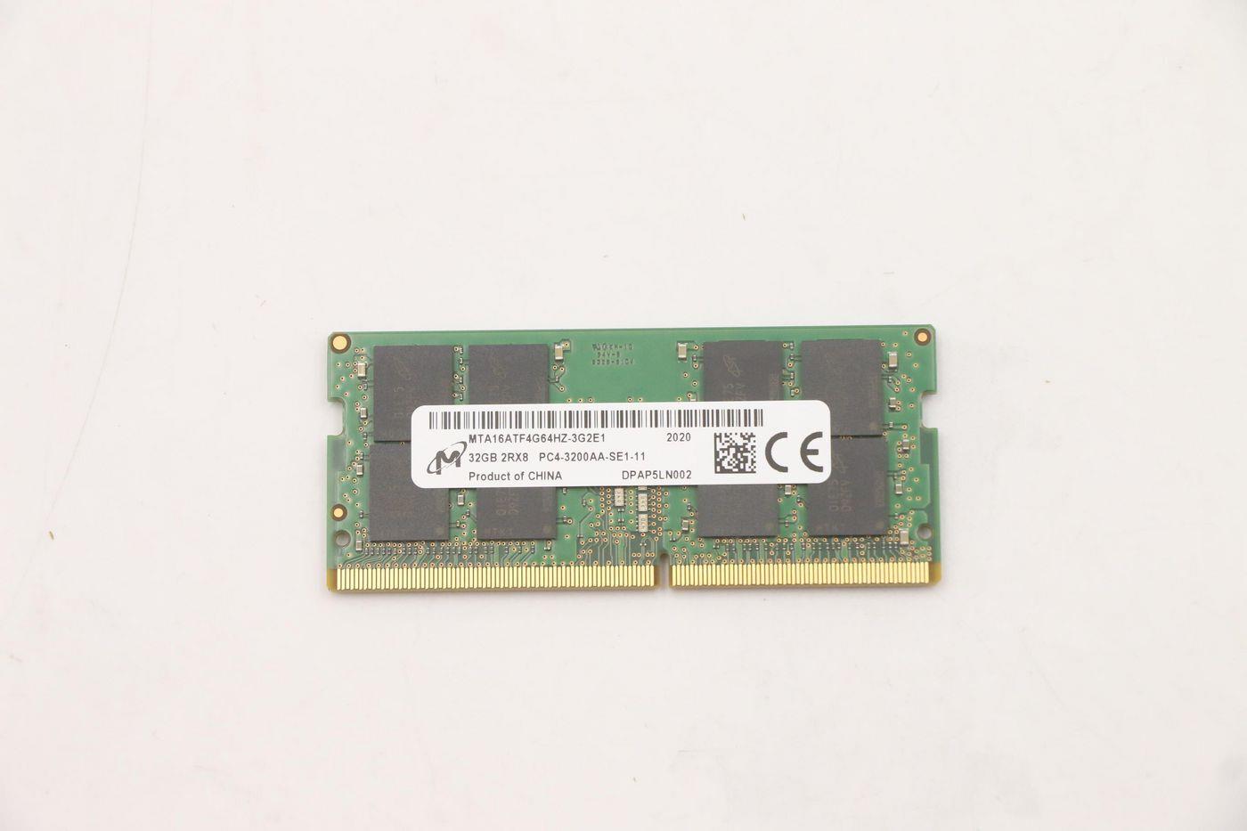 Lenovo Sodimm,32gb, Ddr4, 3200 ,micron (5m30v06807)