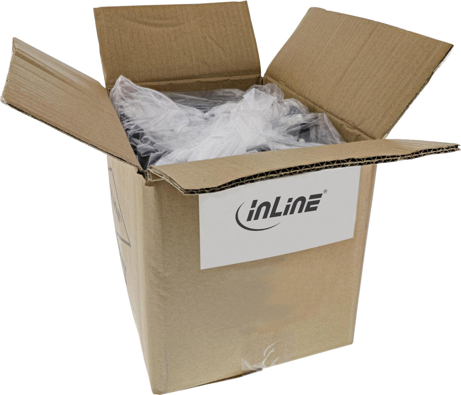 Inline 40er BulK-Pack Kaltgeräteverlängerung C13 Auf C14 Schwarz 1 - Kabel - Verlängerungskabel - Strom/netzteil - 1,5 M - Iec (B-16631a)