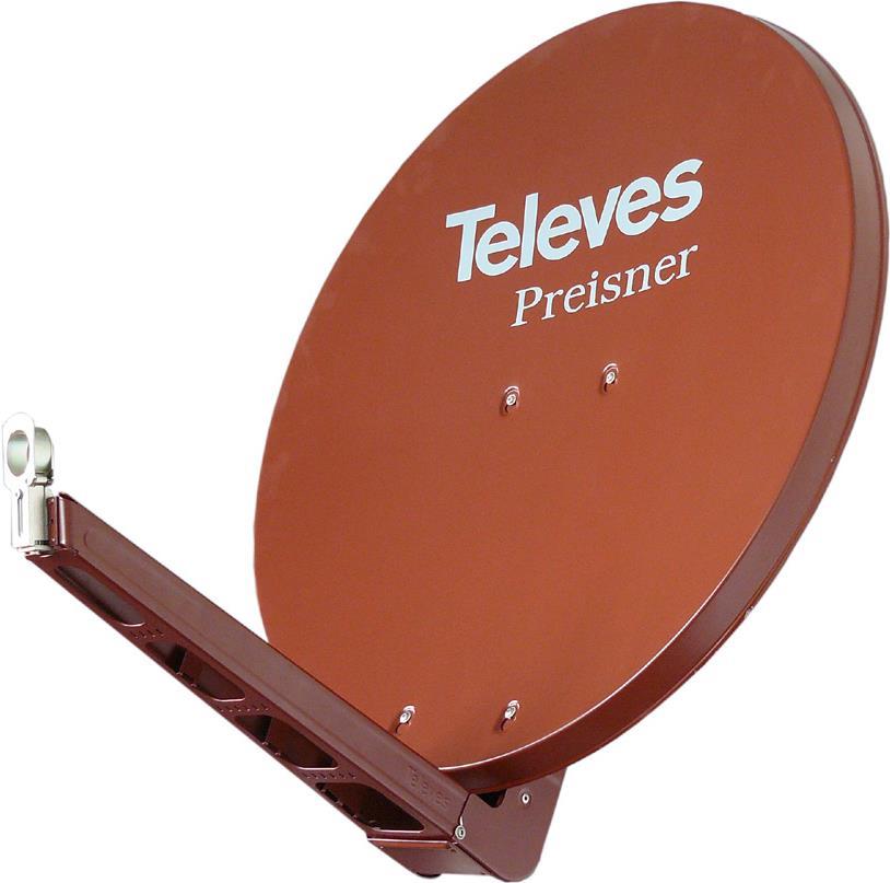 Televes S75qsD-Z. Input FrequenZ-Range: 10,7 - 12,75 Ghz, Verstärkung Dbi (bei Antennenkabel): 38,5 Dbi. Durchmesser: 75 Cm, Breite: 750 Mm, Tiefe: 1