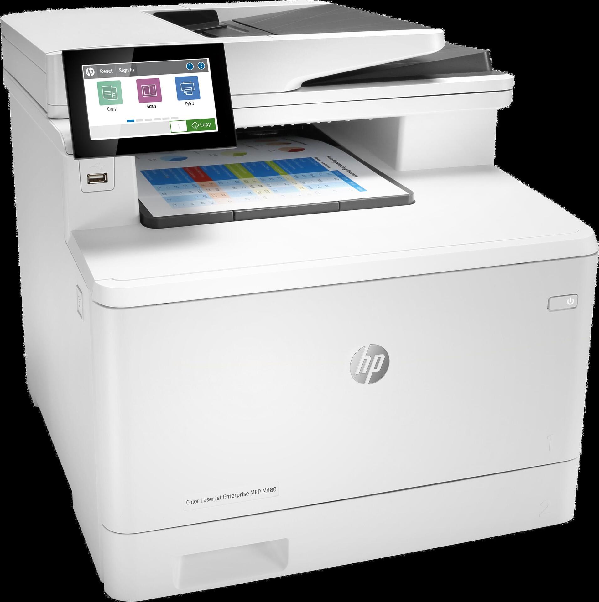 Hp Inc Hp Color Laserjet Enterprise Mfp M480f - Multifunktionsdrucker - Farbe - Laser - Legal (216 X 356 Mm) (original) - A4/legal (medien) - Bis zu