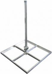 Televes Flachdachständer Bs 40/4 Für 4 Bodenplatten Inkl. 1m Mast - 9 1 (bs40/4)