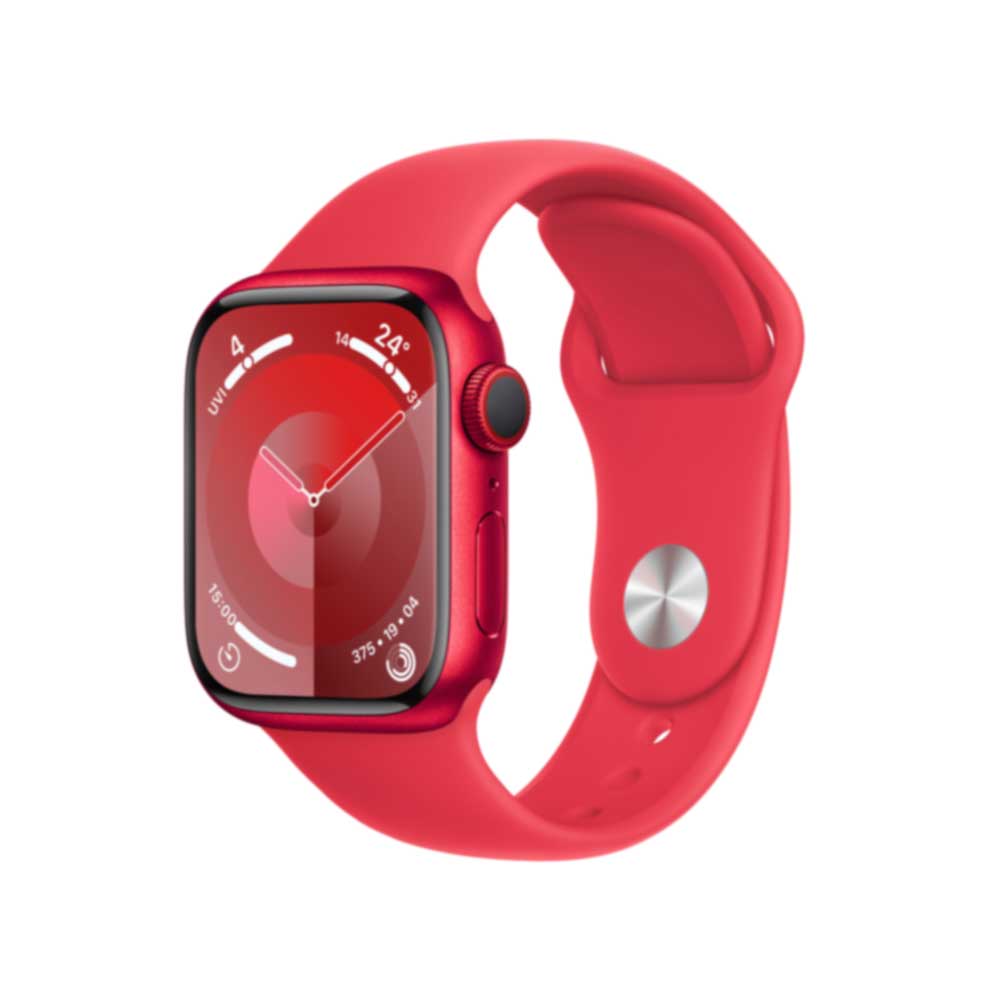 Apple Watch Series 9 Gps + Cellular 41mm Product Red Aluminium Case With Product Red Sport Band - S/m (mry63qf/a)