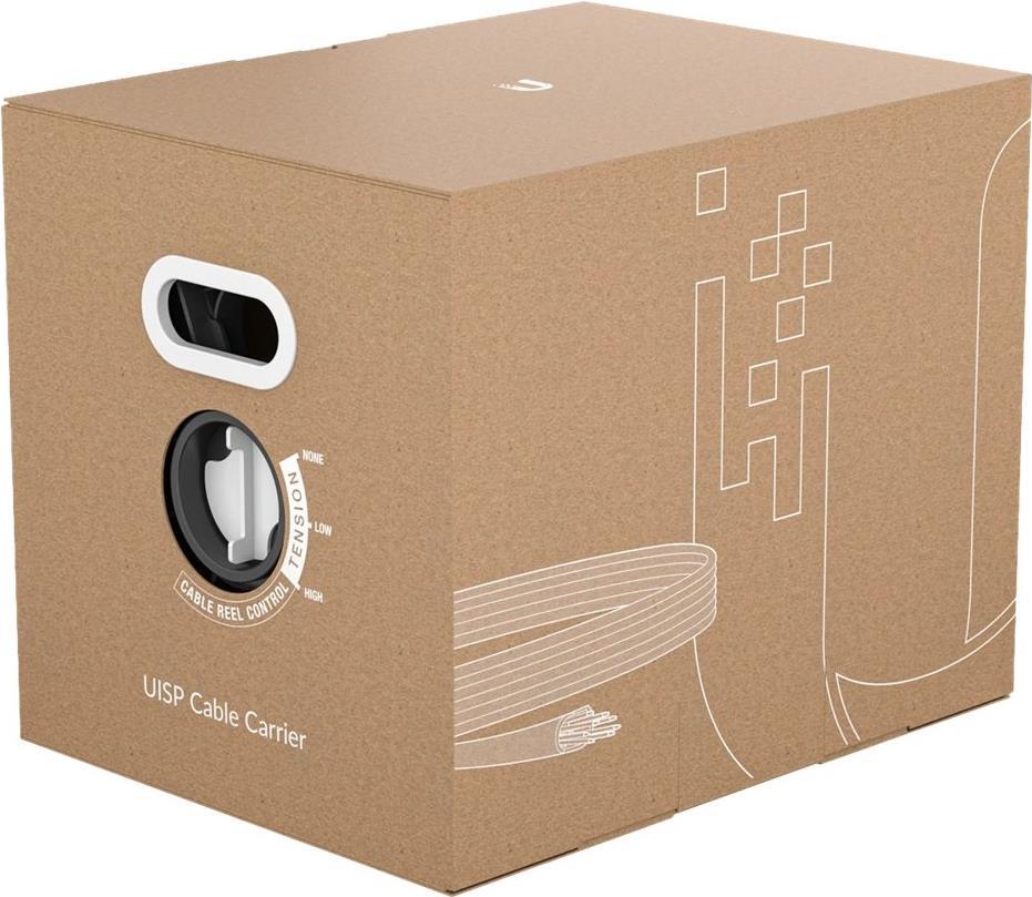 Ubiquiti Uisp Cable Carrier - Bulkkabel - 305,0m - 6,8 Mm - Stp - Cat 5e - Im Freien, Robust - Schwarz (uisP-CablE-Carrier)