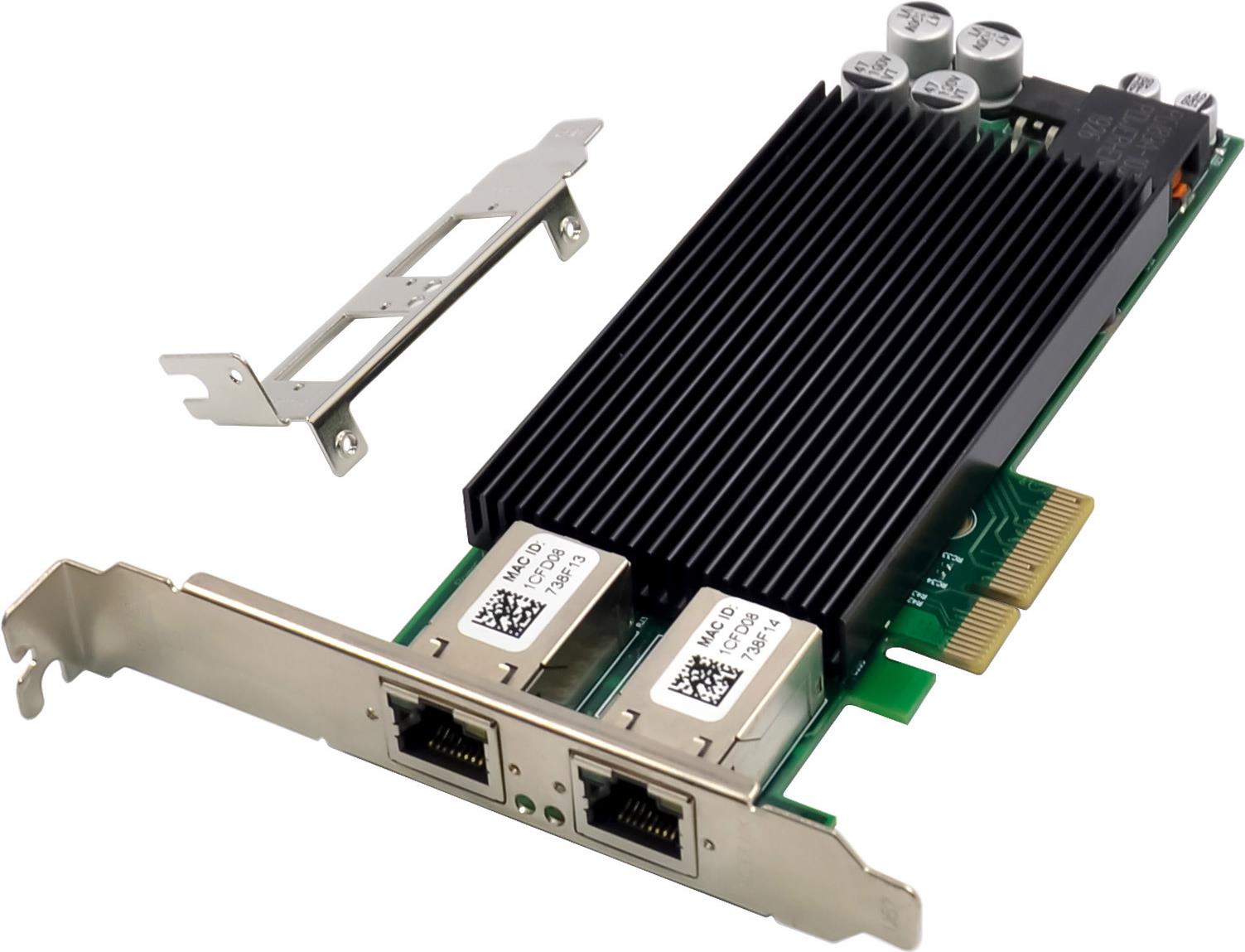 Inline Dual Gigabit Netzwerkkarte 2x Rj45 1 Gb/s Pcie X4 Poe+ (51125p)