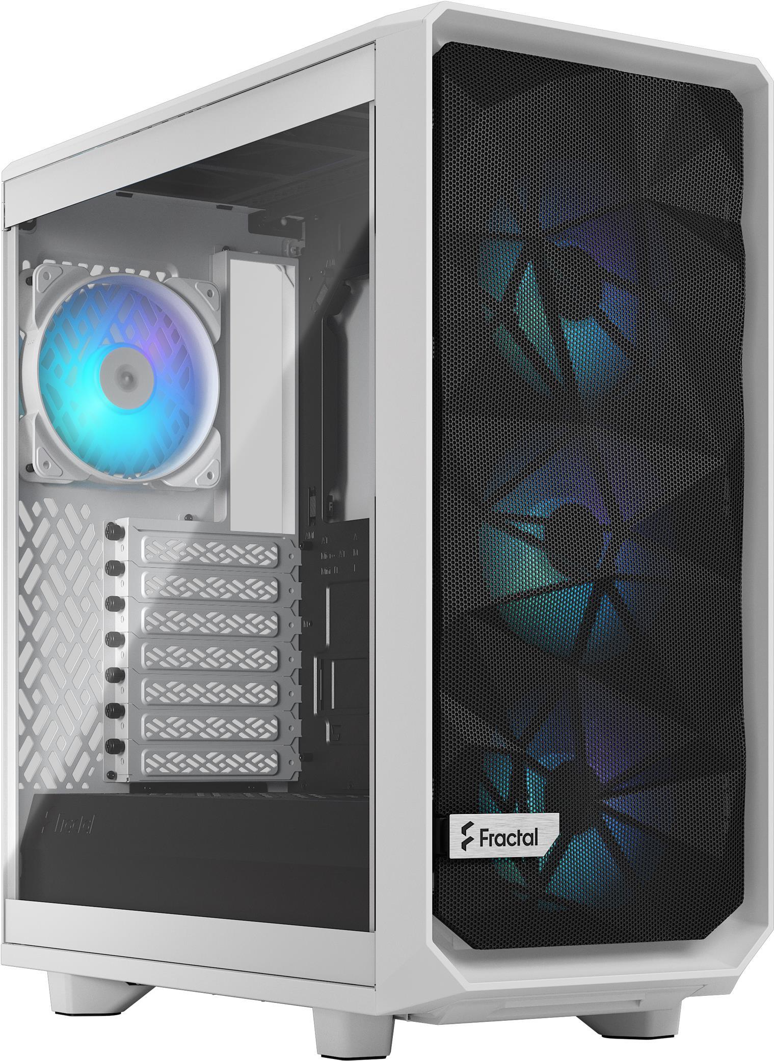 Fractal Design Meshify Meshify 2 Compact - Mid Tower - Atx - Seitenteil Mit Fenster (gehärtetes Glas) - Keine Spannungsversorgung (atx) - White Tg cl