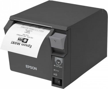 Epson Tm T70ii - Belegdrucker - Thermozeile - 8 Cm Rolle - 180 Dpi - Bis Zu 250 Mm/sek. - Usb 2.0, Seriell - Dunkelgrau