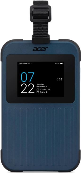 Acer Connect Enduro M3 5g Mobile WI-Fi - Modem/router Für Mobilfunknetze - Blau - Polycarbonat (pc) - Thermoplastisches Urethan (tpu) - Tft - 6,1 cm