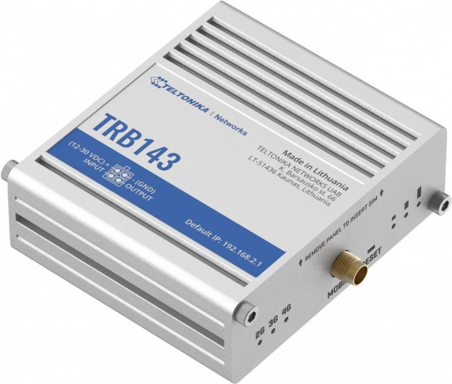 Teltonika Trb143 Gateway/controller 10 - 100 - 1000 Mbit/s (trb143000000)