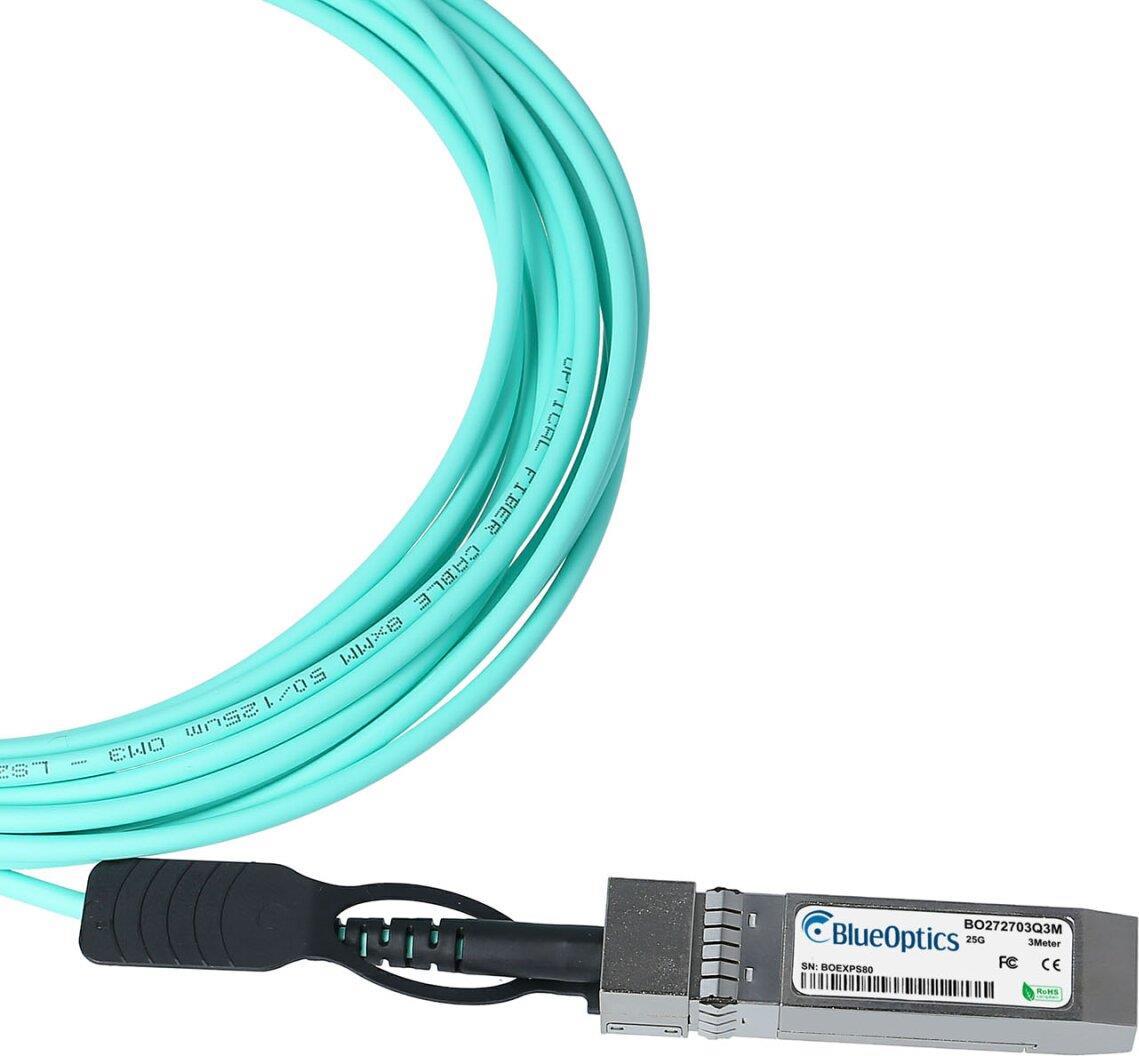 Ubiquiti Networks UacC-AoC-Sfp28-50m Kompatibles Aktives Optisches Kabel (aoc) Als 25 Gigabit Variante, Mit Sfp28 Auf Sfp28 Verbindung, Für Den Ansch