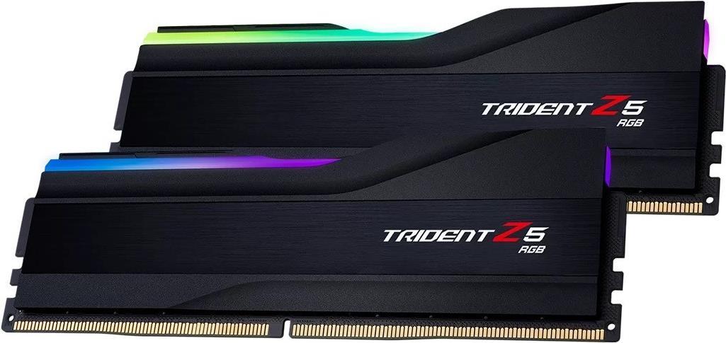 G.skill Trident Z5 Rgb - Ddr5 - Kit - 96gb: 2 X 48gb - Dimm 288-Pin - 6400 Mhz / Pc5-51200 - Cl32 - ON-Die Ecc - Mattschwarz (f5-6400j3239f48gx2-Tz5r