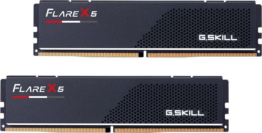G.skill Flare X5 - Ddr5 - Kit - 32gb: 2 X 16gb - Dimm 288-Pin Low Profile - 6000 Mhz / Pc5-48000 - Cl30 - NoN-Ecc - Mattschwarz (f5-6000j3038f16gx2-F