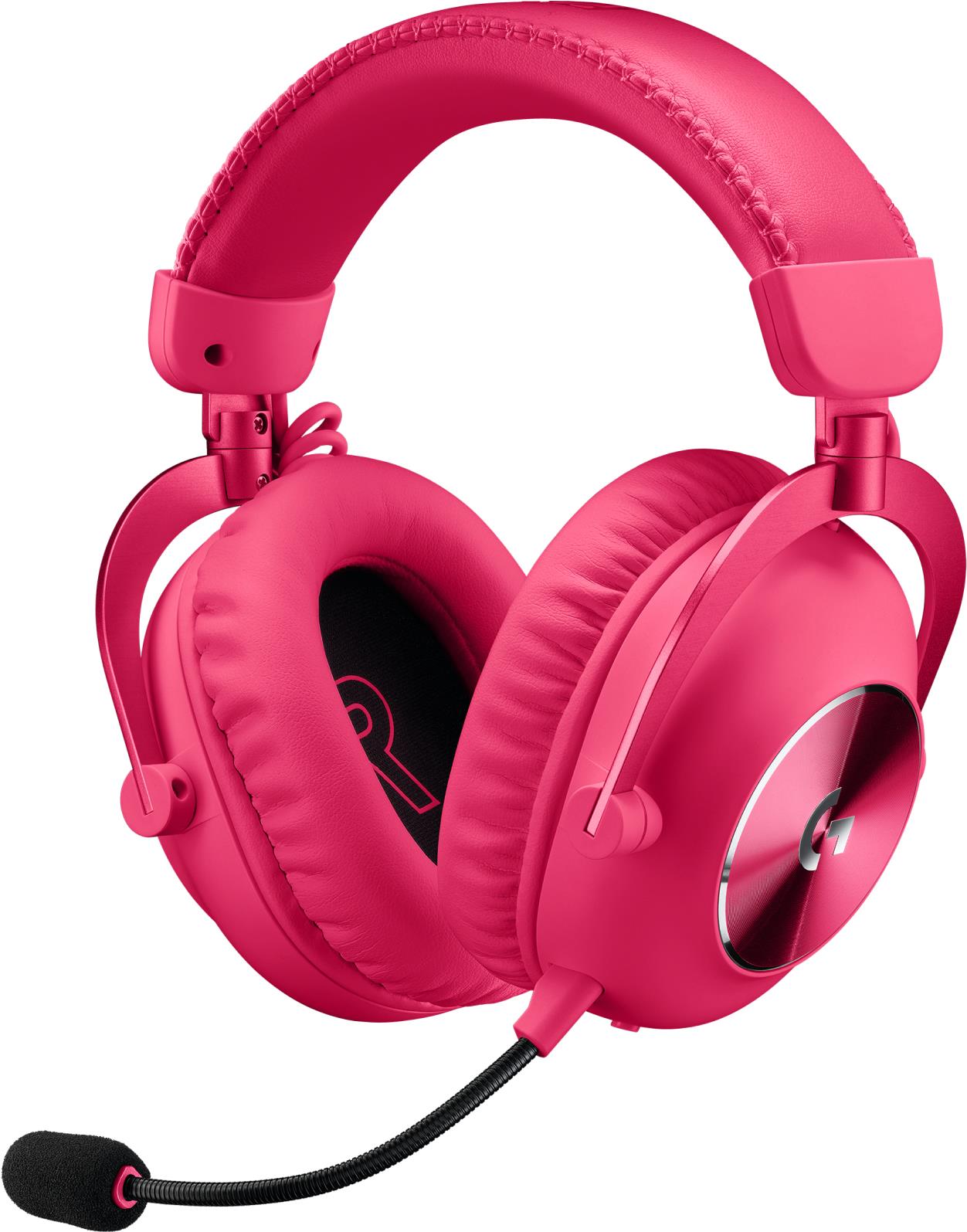Logitech G Pro X 2 - Headset - Ohrumschließend - Bluetooth / Lightspeed - Kabellos, Kabelgebunden - 3,5 Mm Stecker - Geräuschisolierung - Magenta (98
