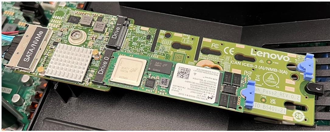 Lenovo Thinksystem B540I-2i - Speichercontroller (raid) - 2 Sender/kanal - Raid 0, 1, Jbod - Pcie 4,0 X2 - Für Thinksystem Sr250 V3, Sr630 V3, Sr650