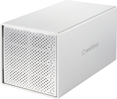 Renkforce RF-5587610 SatA-FestplatteN-Gehäuse Anzahl Festplatteneinschübe: 4 Bay 2.5 Zoll, 3.5 Zoll Inkl. 80 Mm Lüfter Aluminium Gehäuse Usb 3.2 Gen
