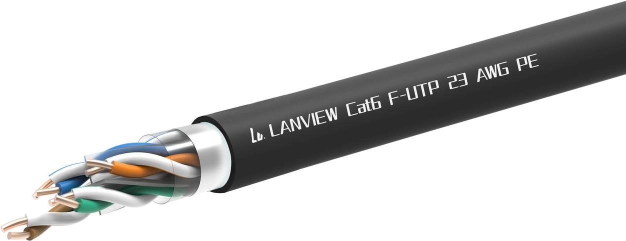 Lanview LvN-Cat6pE-FutP-305m Netzwerkkabel Cat6 F/utp (ftp) (lvN-Cat6pE-FutP-305m)