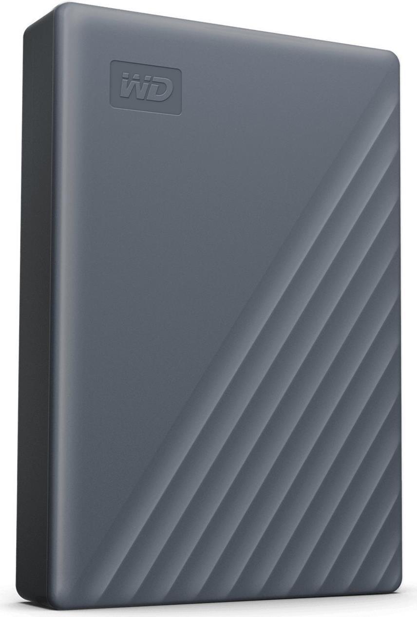 Wd My Passport Wdbrmd0040bgY-Wesn - Festplatte - Verschlüsselt - 4 Tb - Extern (tragbar) - Usb 3.2 Gen 1 - 256-BiT-Aes - Silicon Gray (wdbrmd0040bgy-