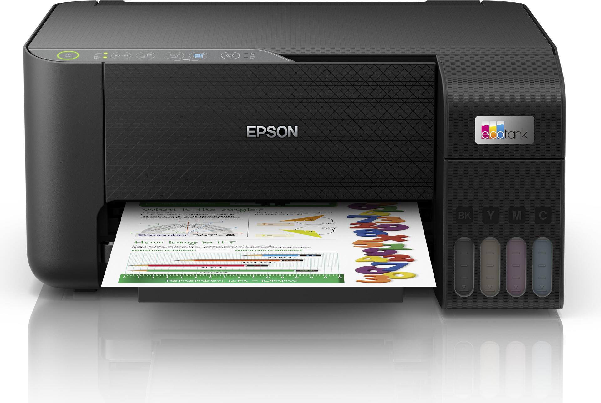 Epson Ecotank ET-2860 - Multifunktionsdrucker - Farbe - Tintenstrahl - Its - A4 (medien) - 100 Blatt - WI-Fi, Usb - Schwarz (c11cj67428)