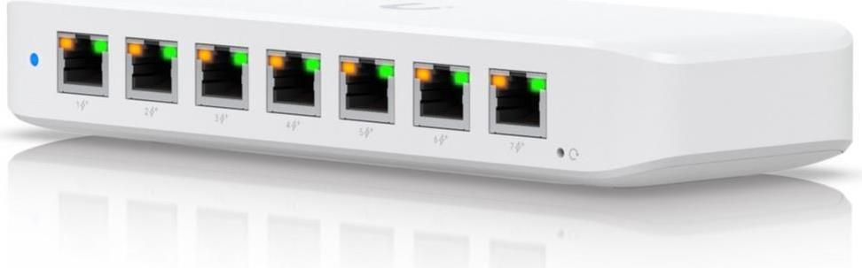 Ubiquiti Unifi Switch Ultra 60w - Switch - Managed - 7 X 10/100/1000 (poe+) + 1 X 10/100/1000 (poe++) - Desktop, Wandmontierbar - Poe++ (52 W) - Ac (