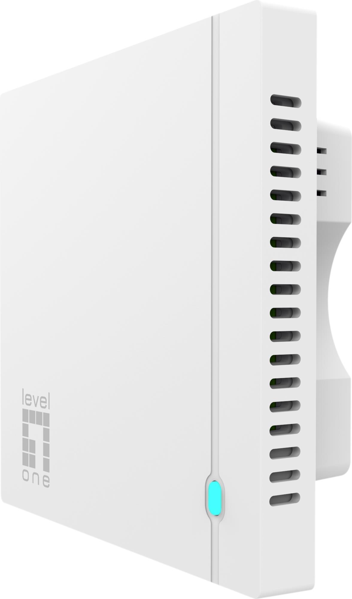 Levelone Ax1800 DuaL-Band WI-Fi 6 IN-Wall Poe Wireless Access Point - 1800 Mbit/s - 574 Mbit/s - 1201 Mbit/s - 10,100,1000 Mbit/s - 2.412 -2.484 - 5.