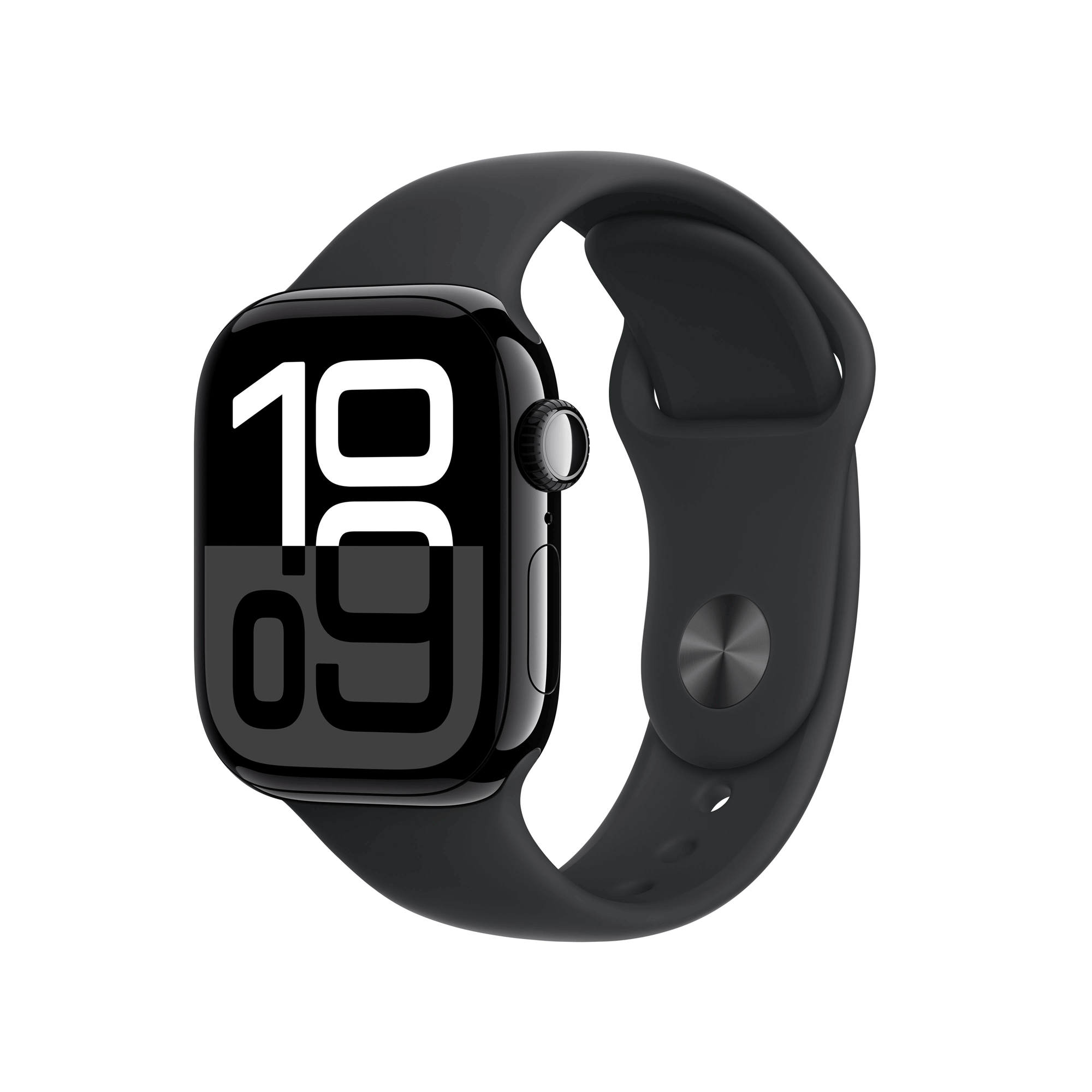 Apple Watch Series 10 Gps 42mm Jet Black Aluminium Case Mit Black Sport Band - M/l (mwwf3qf/a)