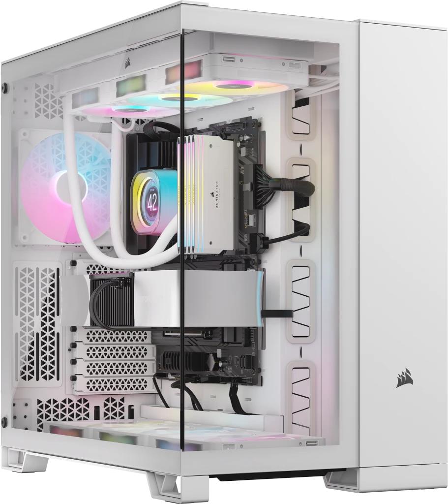 Corsair Icue 6500x Rgb - Mid Tower - Atx - Seitenteil Mit Fenster (gehärtetes Glas) - Keine Spannungsversorgung (atx) - Weiß - Usb/audio (cC-9011270-