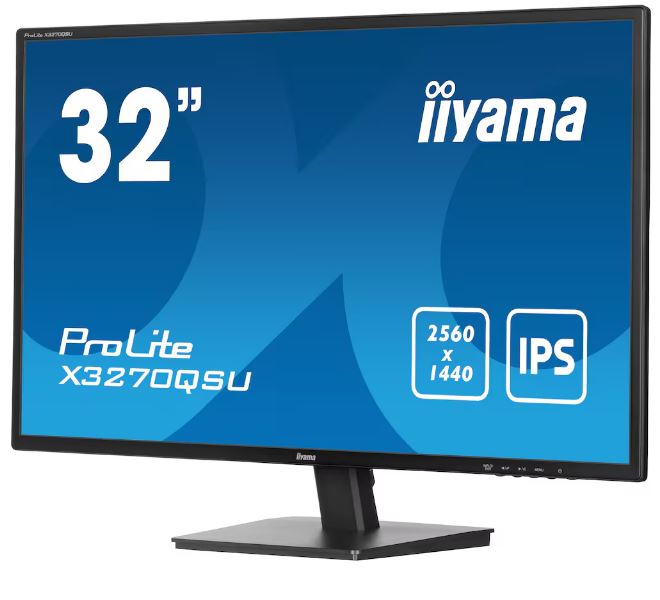 Iiyama Prolite X3270qsU-B1, 80cm (31,5''), Usb, Kit (usb), Schwarz Tft Monitor, Widescreen, 16:9, Bildschirmdiagonale: 80 Cm (31,5''), Auflösung: 256