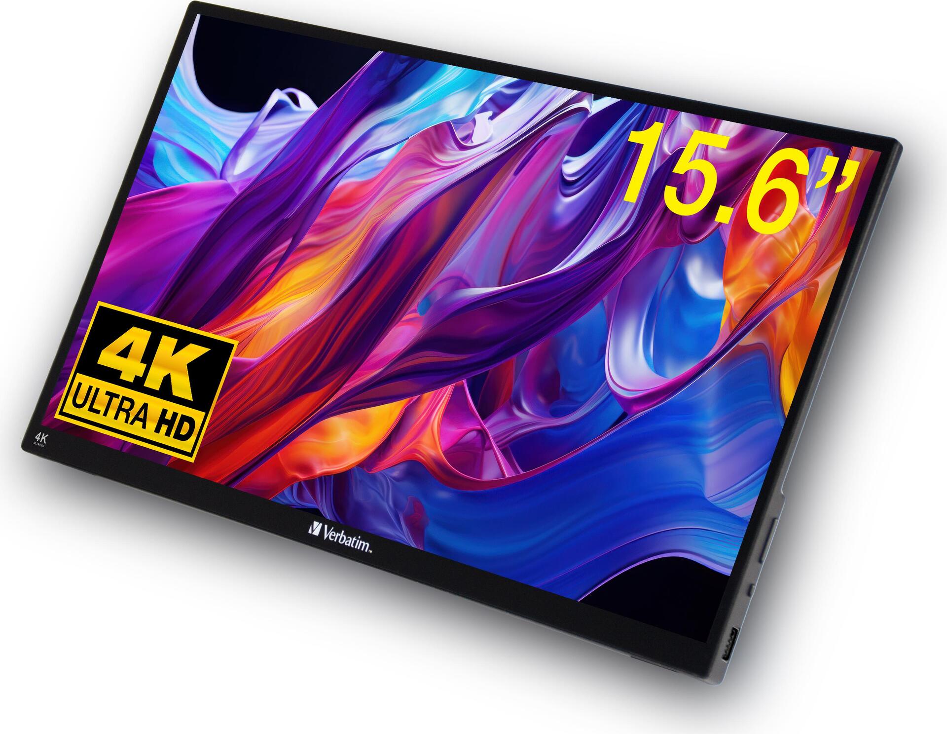 Verbatim 32238 Computerbildschirm 39,6 Cm (15.6") 3840 X 2160 Pixel 4k Ultra Hd Lcd Touchscreen Schwarz (32238)