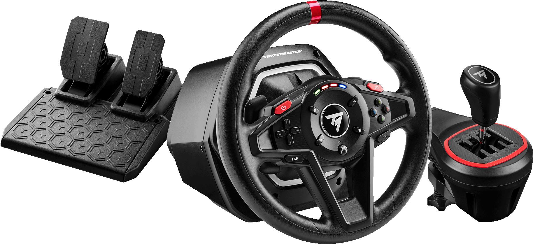 Thrustmaster T128 Shifter Pack - Lenkrad + Pedale - Pc - Xbox - Taste Handbremse - View Button - Setting Button - Richtungstasten - MenÜ-Taste - Scha