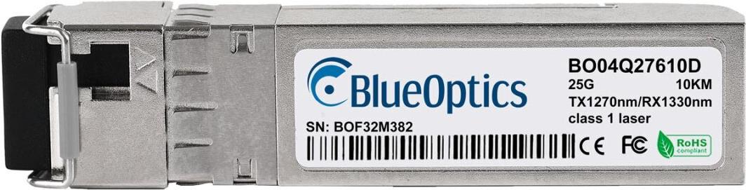 Blueoptics Bidi Sfp28 Transceiver 25gbasE-BX-U 10km Industrial (bo04q27610din)