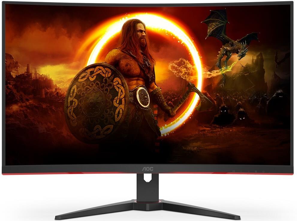 Aoc Gaming C32g2ze/bk - LeD-Monitor - Gebogen - 80 Cm (32") (31.5" Sichtbar) - 1920 X 1080 Full Hd (1080p) - Va - 300 Cd/m² - 3000:1 - 1 Ms - 2xhdmi,