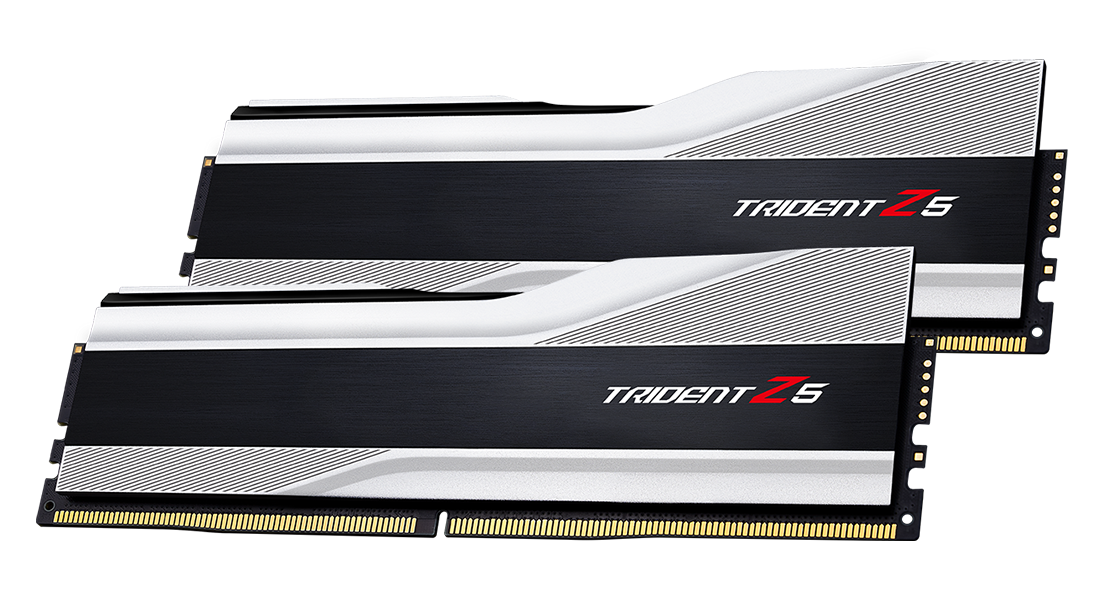 G.skill Trident Z5 - Ddr5 - Kit - 32 Gb: 2 X 16 Gb - Dimm 288-Pin - 6400 Mhz / Pc5-51200 - Cl32 - 1.4 V - Ungepuffert - NoN-Ecc - Metallisch Silber