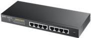 Zyxel Gs1900-8hp - Switch - Smart - 8 X 10/100/1000 (poe+) - Desktop, Wandmontierbar - Poe+ (70 W) (gs1900-8hP-Eu0103f)
