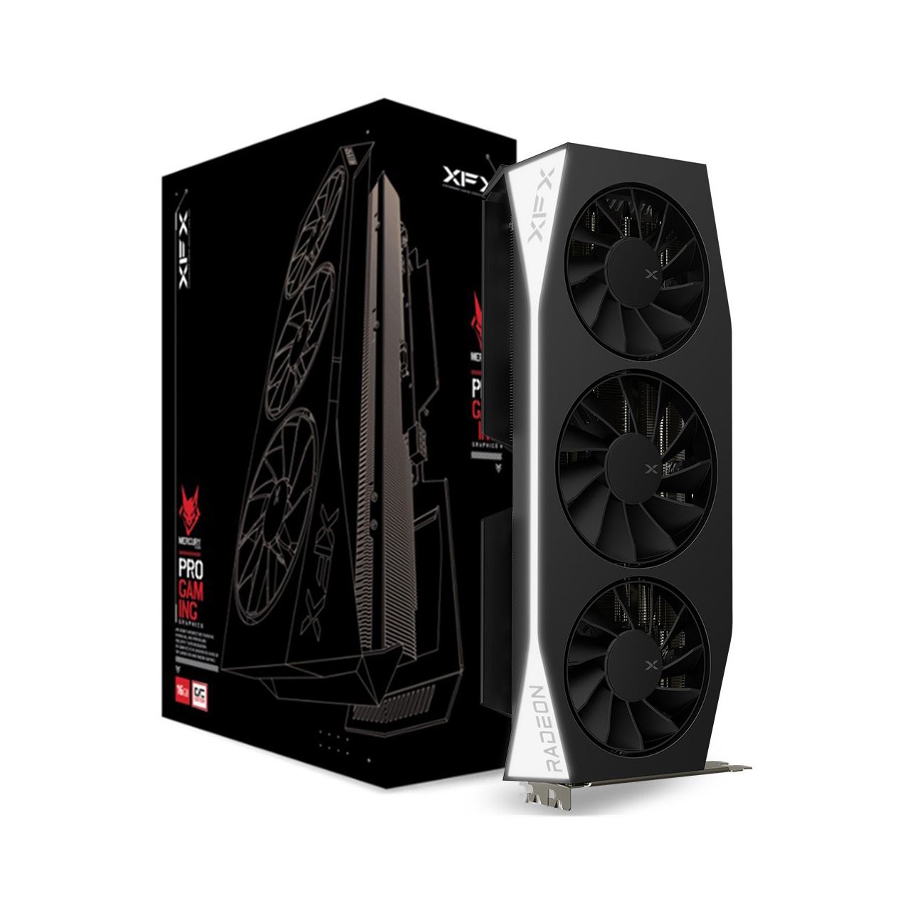 Xfx Vga Radeon Rx9060xt Mercury Oc Gaming 3xdp/1xhdmi Amd Radeon Rx 9060xt - Grafikkarte (rX-96tmercb9)