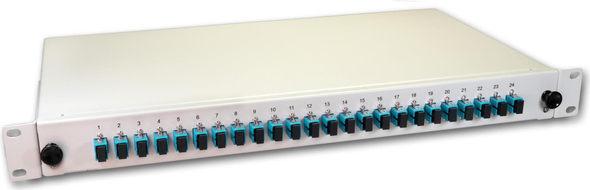 Lightwin Lwl Spleissbox, 24 Fasern, 24x Sc Multimode, 50/125µm Om3 Pigtail Spleißboxen (spbox 24g50 Om3 Sc)