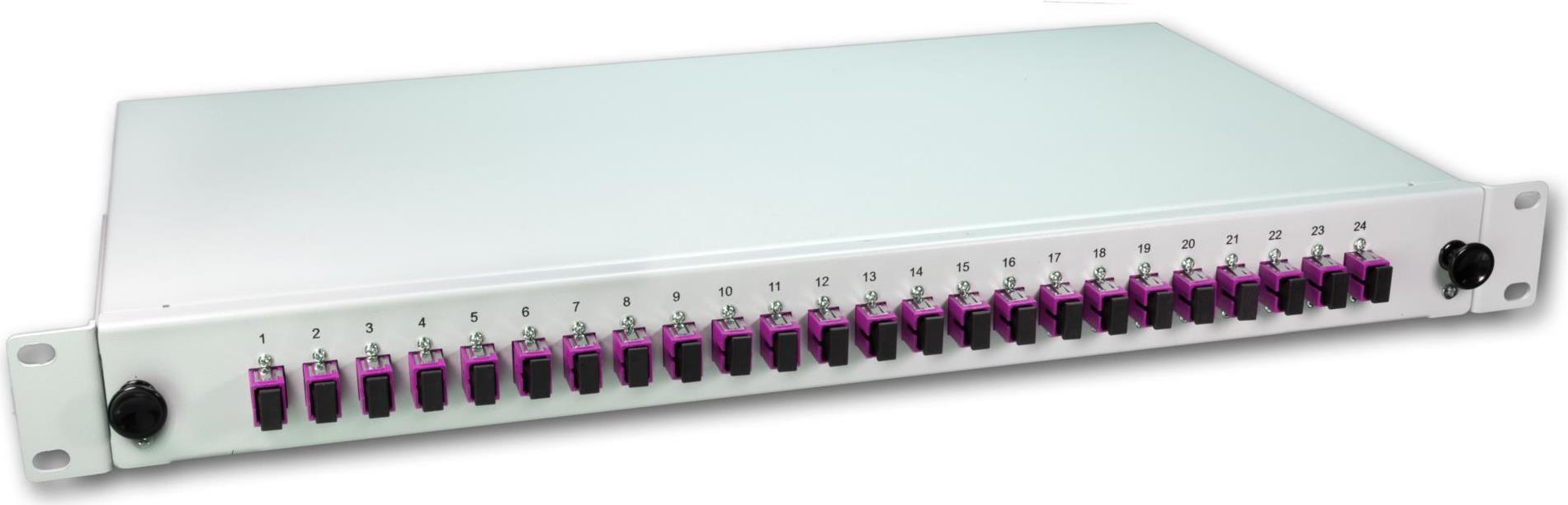 Lightwin Lwl Spleissbox, 24 Fasern, 24x Sc Multimode, 50/125µm Om4 Pigtail Spleißboxen (spbox 24g50 Om4 Sc)