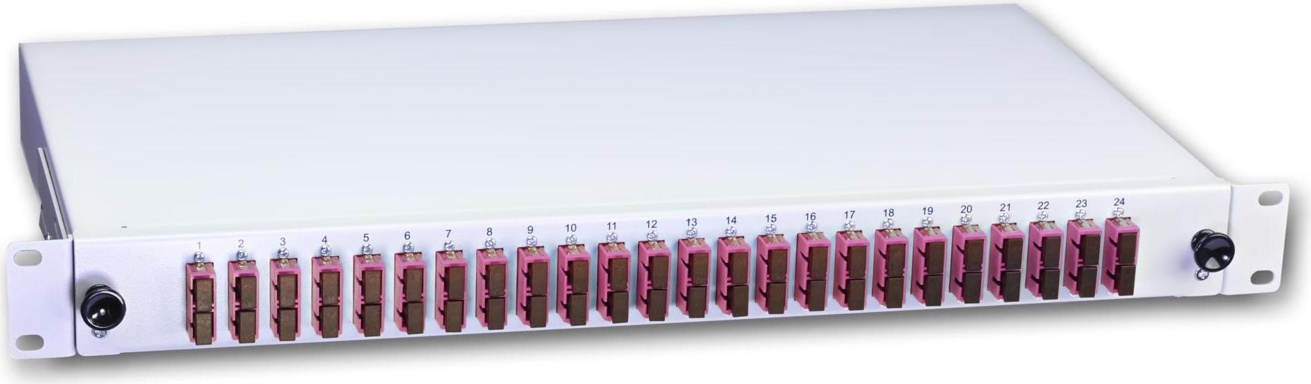 Lightwin Lwl Spleissbox, 48 Fasern, 24x Dsc Multimode, 50/125µm Om4 Pigtail Spleißboxen (spbox 48g50 Om4 Dsc)