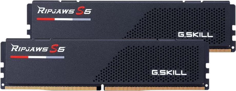 G.skill Ripjaws S5 - Ddr5 - Kit - 64gb: 2 X 32gb - Dimm 288-Pin Low Profile - 6000 Mhz / Pc5-48000 - Cl32 - NoN-Ecc - Mattschwarz (f5-6000j3238g32gx2