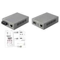Levelone Web Smart Series FvS-3120 - Medienkonverter - RJ-45 / SC-Einzelmodus - Bis Zu 20 Km (fvS-3120)