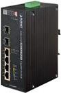 Planet IgS-624hpt - Switch - 4 X 10/100/1000 (poe+) + 2 X Gigabit Sfp - An DiN-Schiene Montierbar, Wandmontierbar - Poe+ (120 W) - Gleichstrom