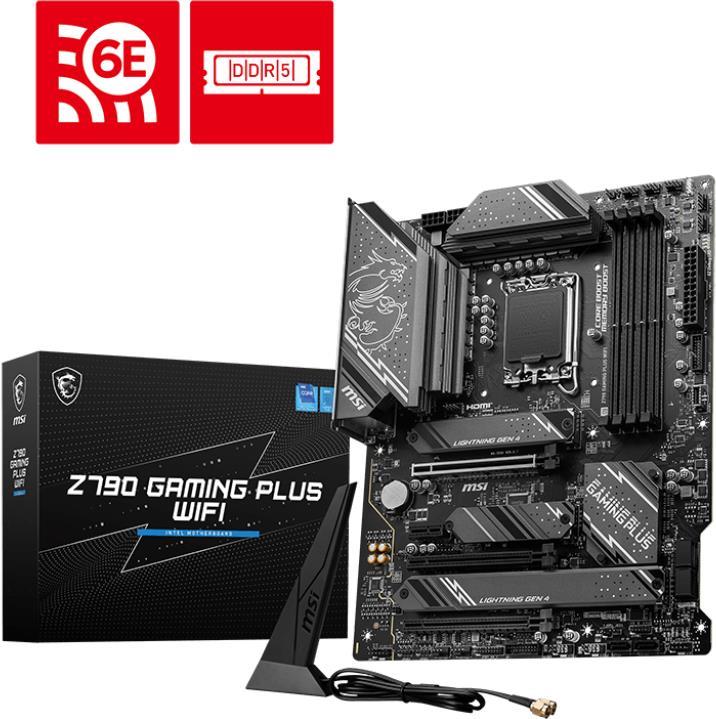 Msi Z790 Gaming Plus Wifi - Motherboard - Atx - Lga1700-Sockel - Z790 Chipsatz - UsB-C 3,2 Gen 2x2, Usb 3,2 Gen 2, Usb 3,2 Gen 1, UsB-C 3,2 Gen2 - 2,