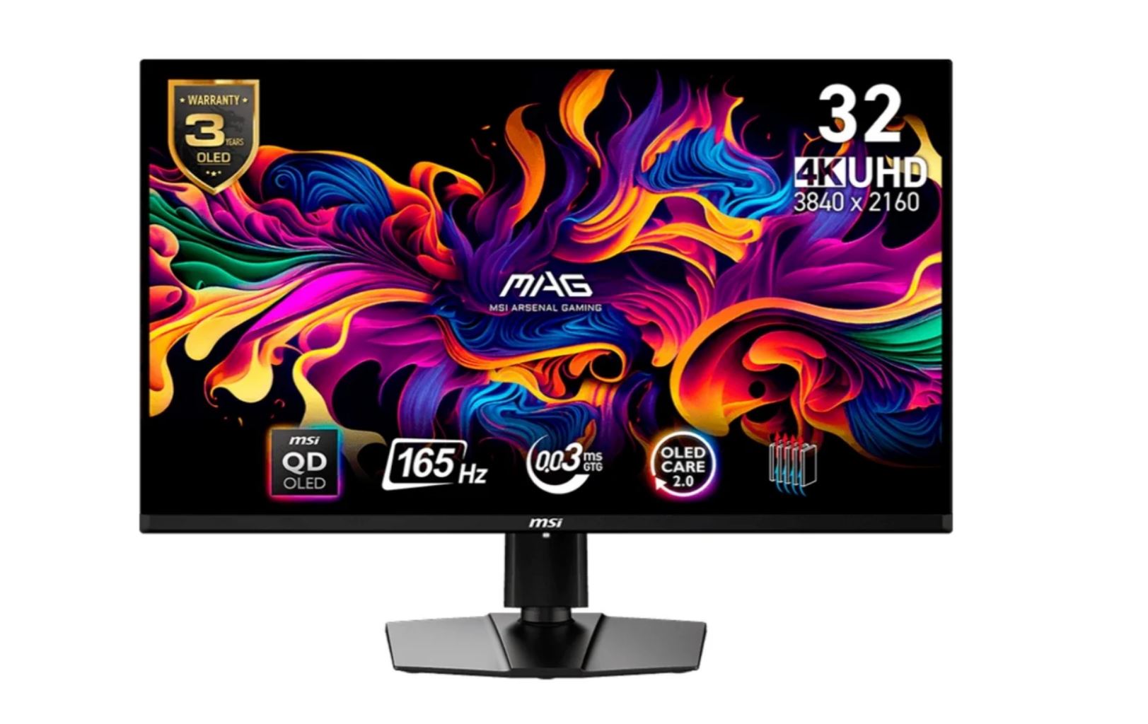 Msi Mag 321upde QD-Oled, GaminG-Monitor - (80 Cm (31.5 Zoll), Schwarz, Ultrahd/4k, Amd Freesync Premium Pro, UsB-C, 165hz Panel) [energieklasse G] (9